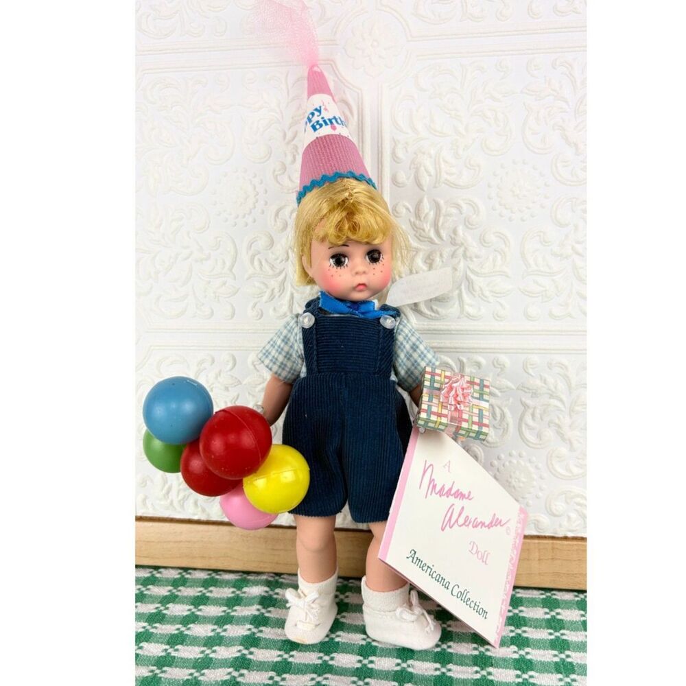 Madame Alexander Happy Birthday Billy #345 1993 8" Americana Doll Original Box